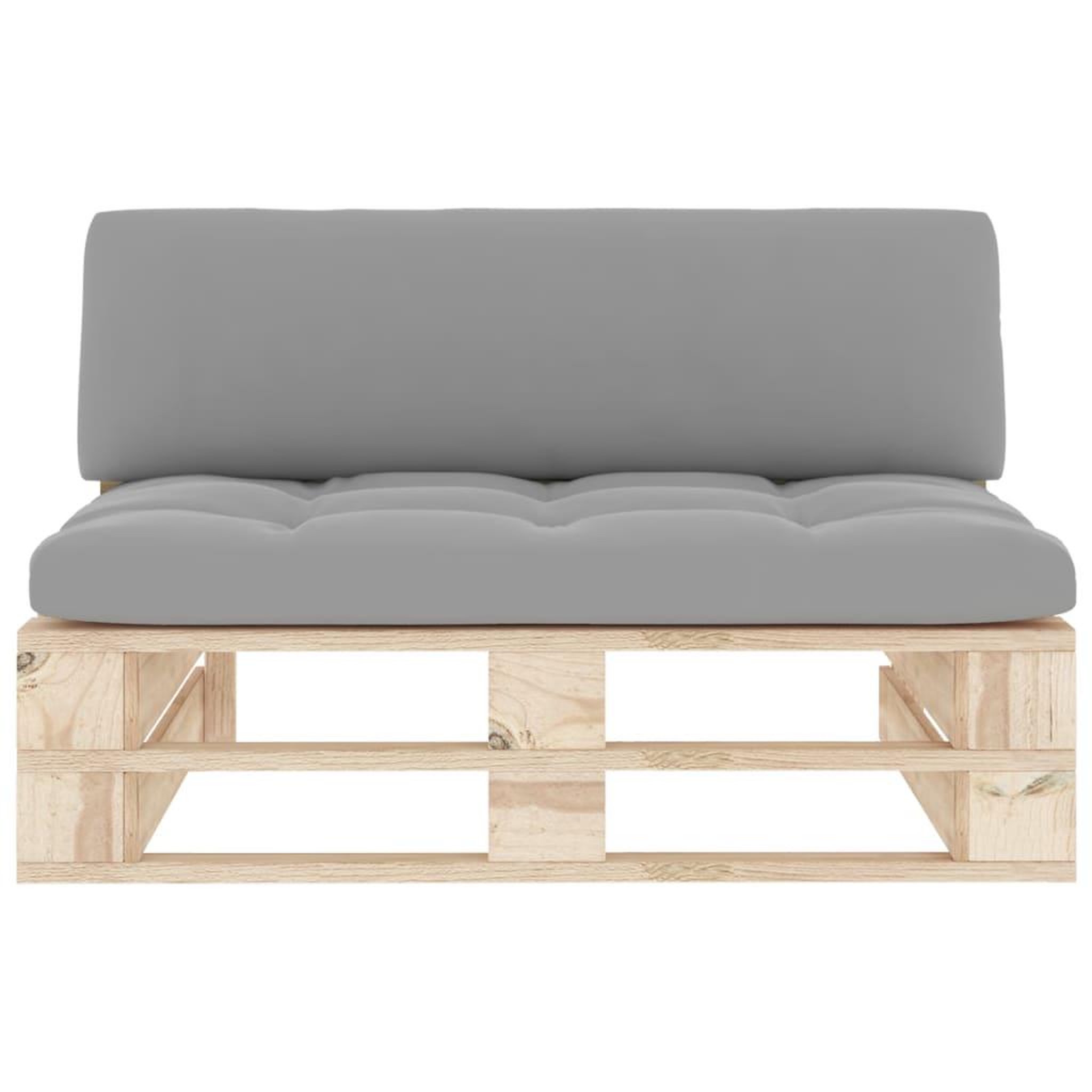 Voir la diapositive 3 : VIDAXL Canape central palette de jardin bois de pin impregne