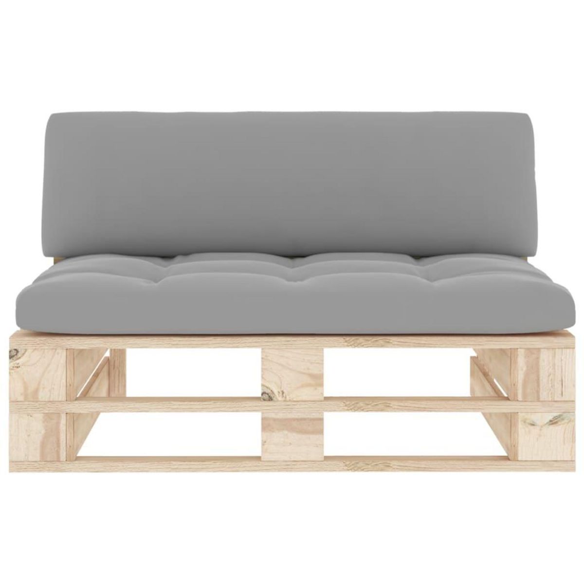 VIDAXL Canape central palette de jardin bois de pin impregne