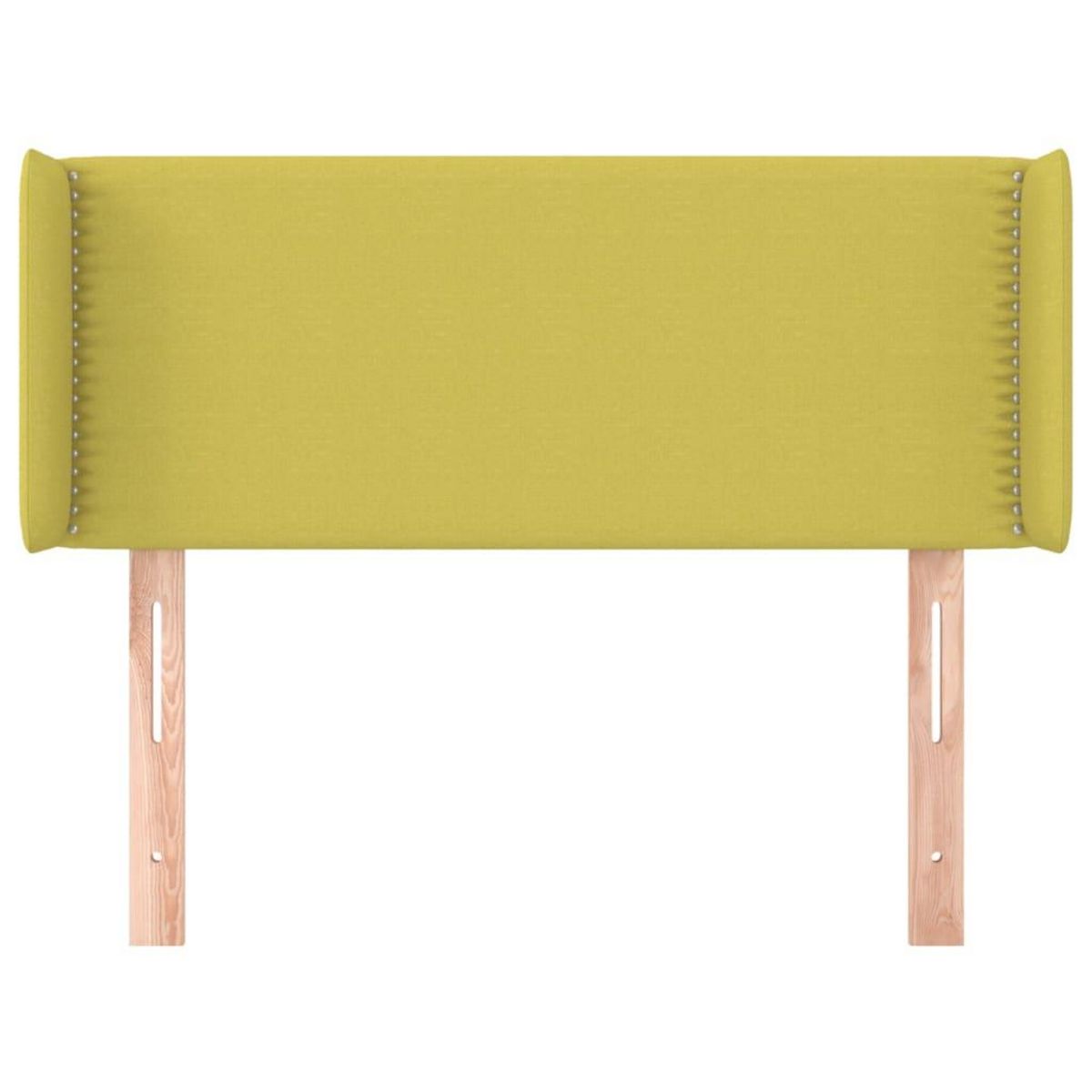 VIDAXL Tete de lit avec oreilles Vert 103x16x78/88 cm Tissu