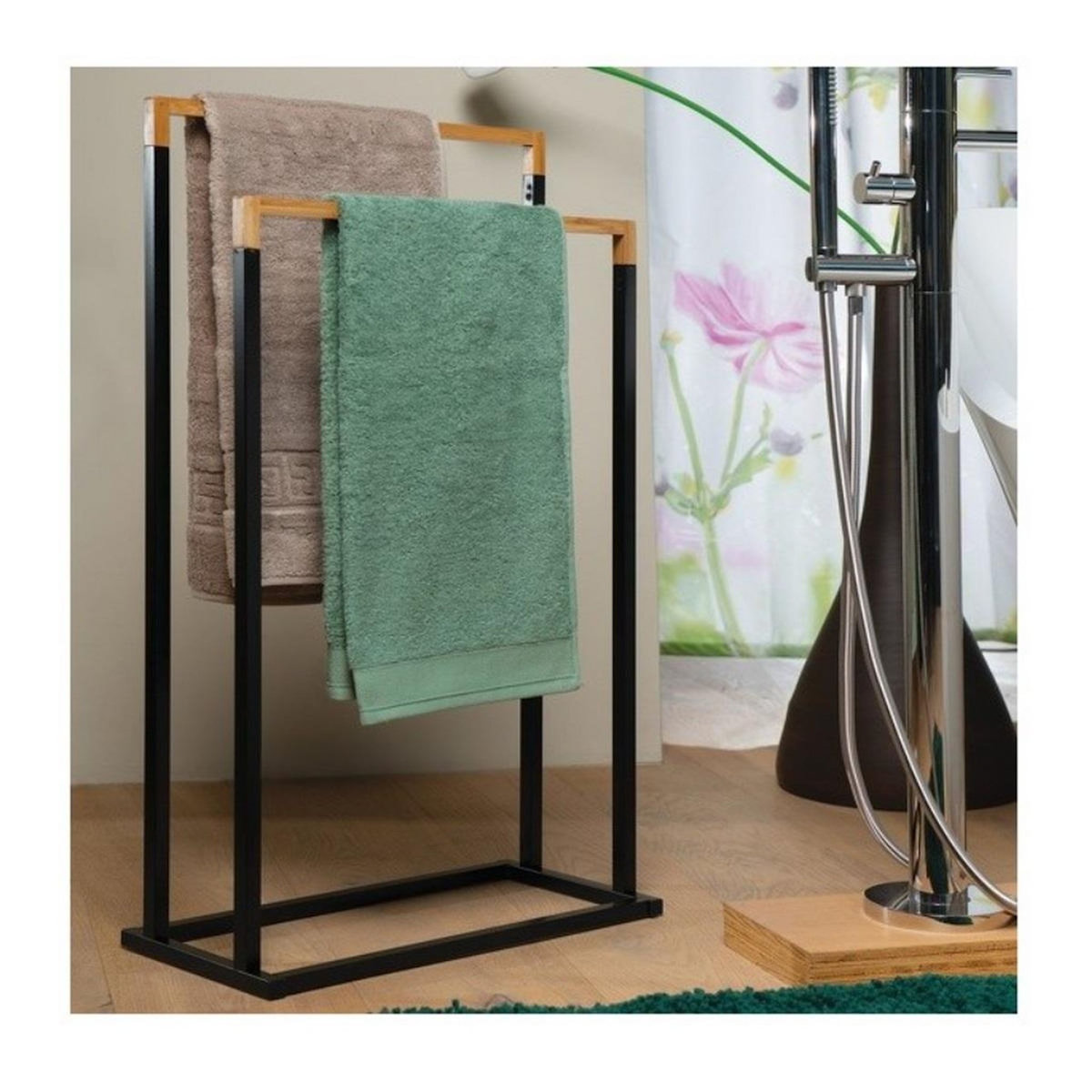 Msv Porte serviette noir mat - 40.07652