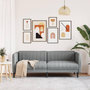 Voir la diapositive 3 : VIDAXL Canape a 3 places gris clair tissu