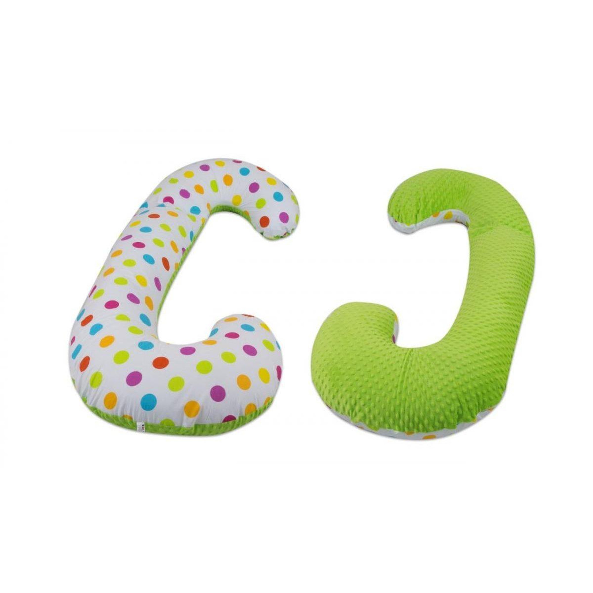 VELINDA Coussin pre/post natal usages multiples boules couleurs de printemps – vert