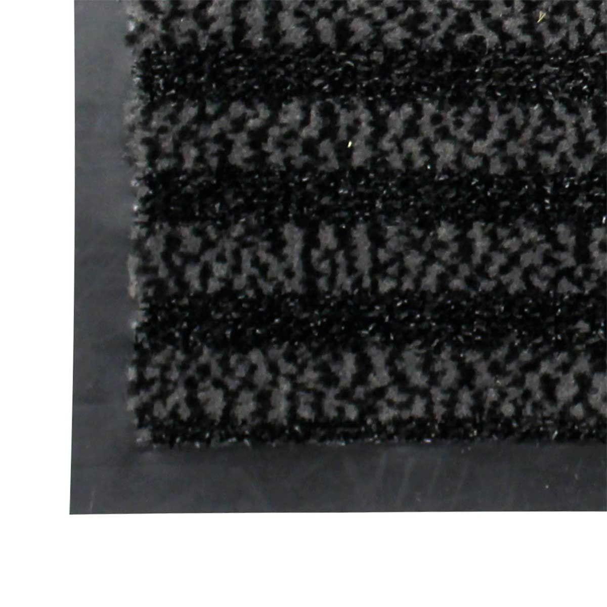 Voir la diapositive 2 : Douceur d'Intérieur Tapis d'Entrée Grattoir  Vallero  45x75cm Noir & Gris
