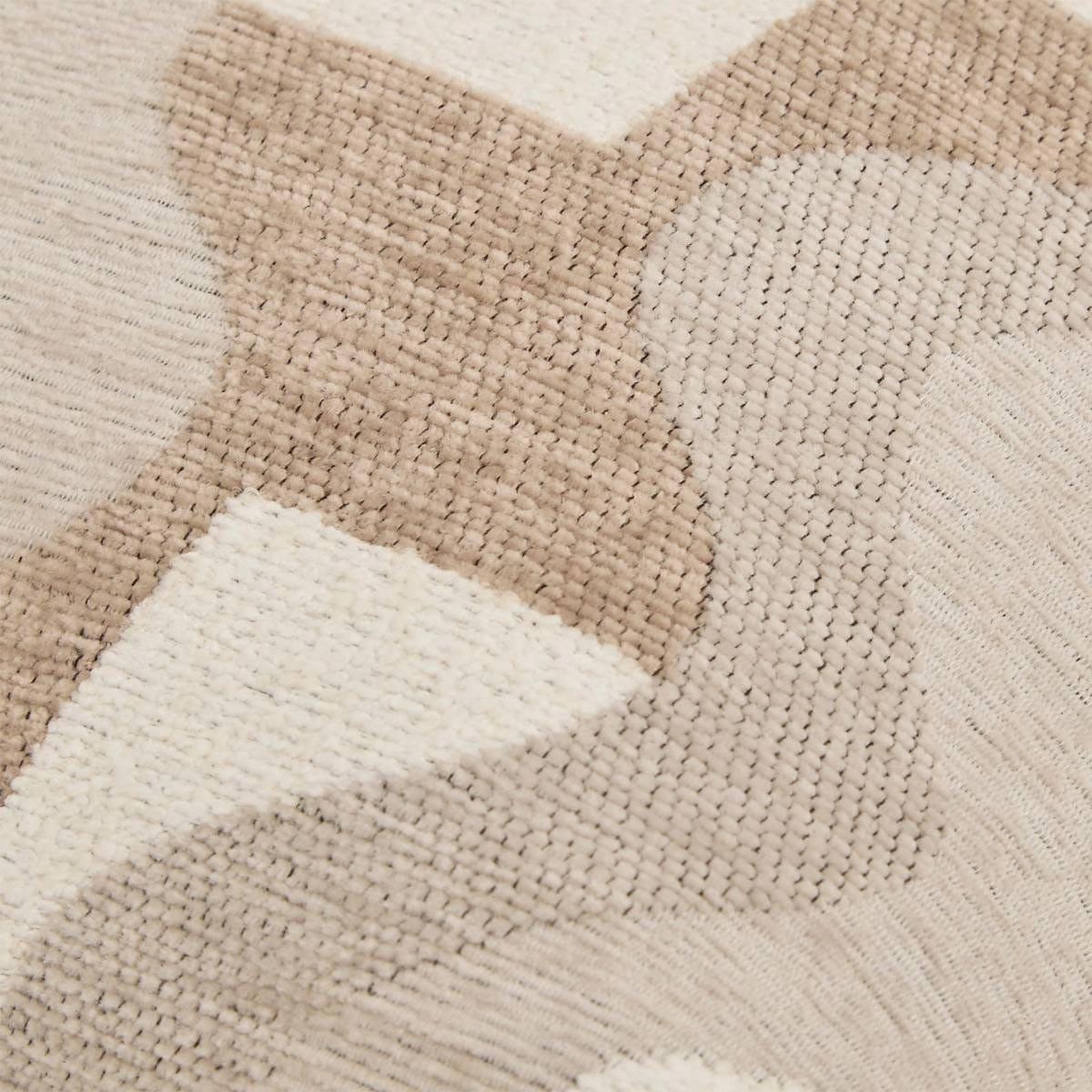 Voir la diapositive 3 : ATMOSPHERA Coussin en jacquard chenillé  floe  38x58cm beige