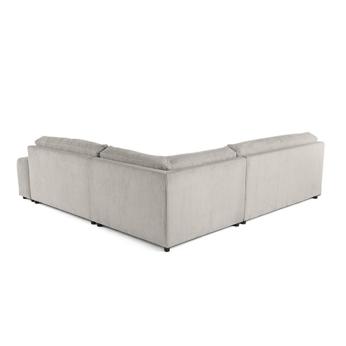 LISA DESIGN Garance - canapé modulable d'angle gauche - 6 places - en velours côtelé