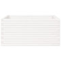 Voir la diapositive 5 : VIDAXL Jardiniere blanc 100x100x46 cm bois de pin massif