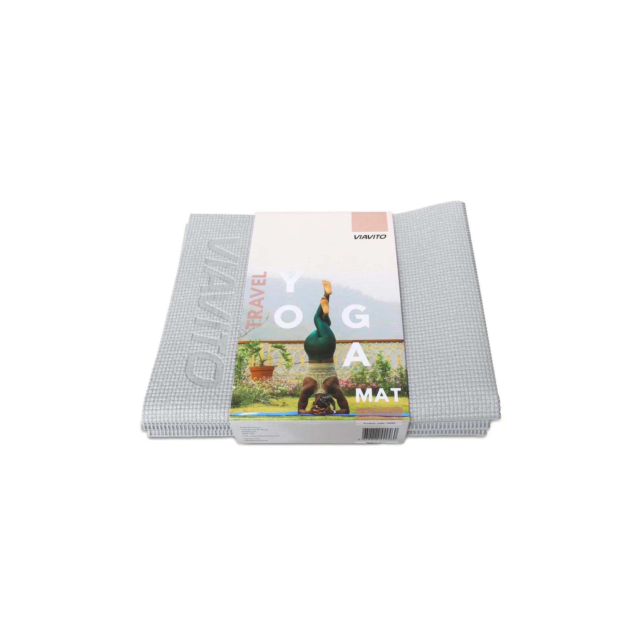 Voir la diapositive 2 : VIAVITO Tapis de yoga et de fitness pliant -  viavito - 3mm - gris