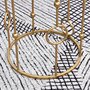 Voir la diapositive 6 : HOMCOM Tables gigognes lot de 2 tables basses rondes design style art déco Ø 41 et Ø 36 cm métal doré verre trempé 5 mm