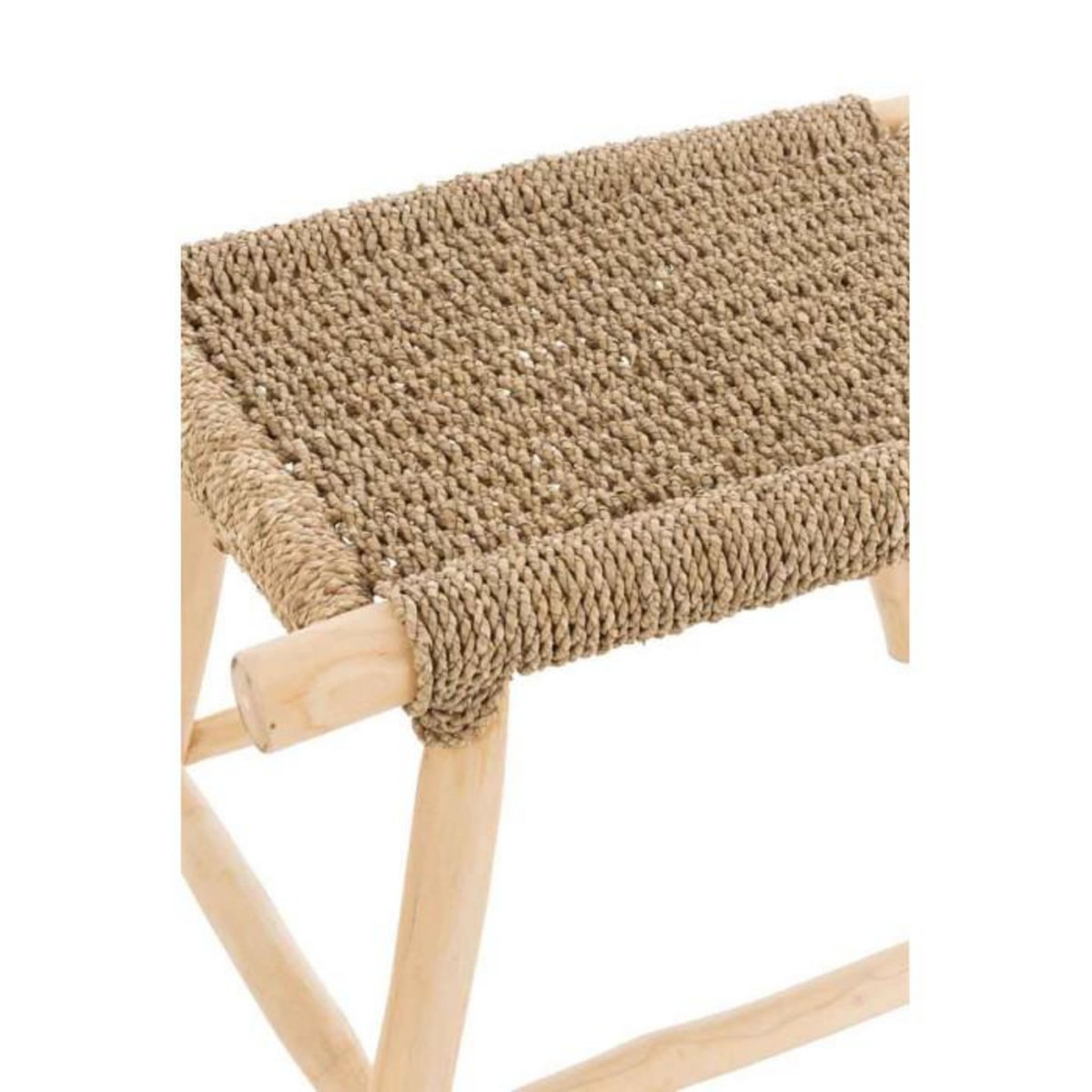 Paris Prix Tabouret Design en Teck  Timo  60cm Naturel