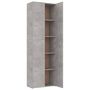 Voir la diapositive 5 : VIDAXL Armoire de bureau Gris beton 60x32x190 cm Bois d'ingenierie