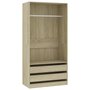 Voir la diapositive 2 : VIDAXL Garde-robe Chene sonoma 100x50x200 cm Bois d'ingenierie