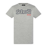 Schott T-shirt Gris Homme Schott Vintage. Coloris disponibles : Gris