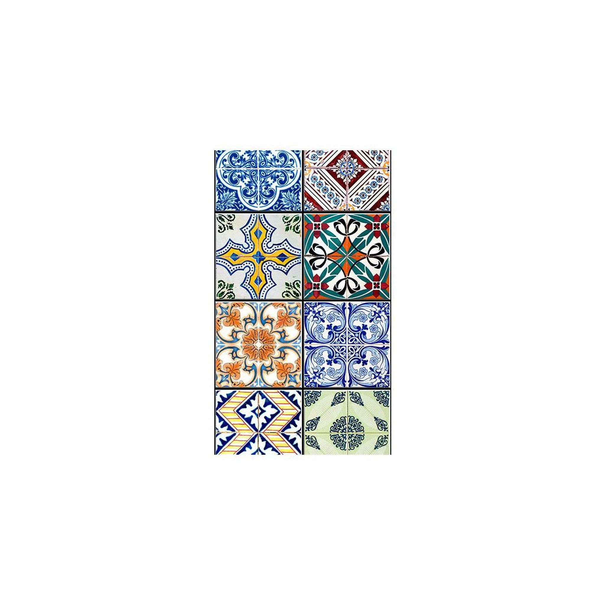 Voir la diapositive 2 : Paris Prix Papier peint  mosaïque colorée  50x1000cm