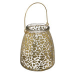 FEERIC LIGHT & CHRISTMAS Photophore de Noël design léopard Jungle - Doré