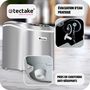 Voir la diapositive 4 : tectake Machine à glaçons 2,4 L réservoir d'eau argent