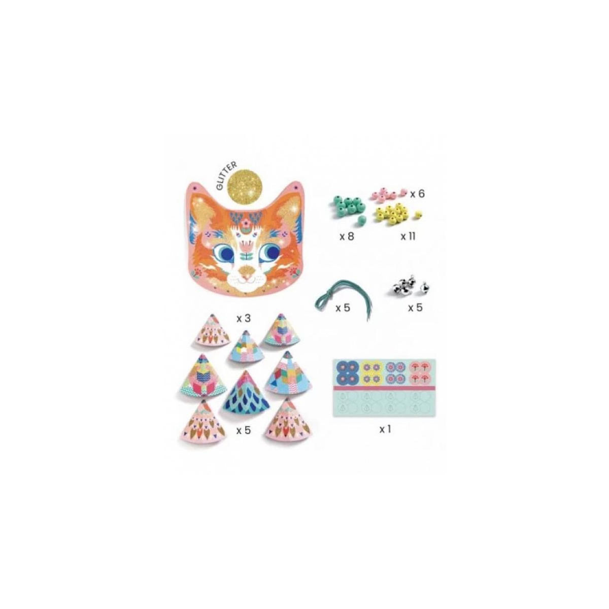 Djeco DIY Kit de fabrication Carillon Kitty