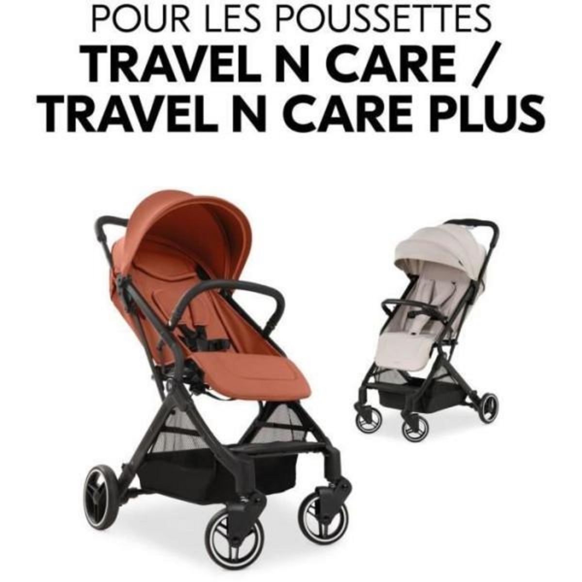 HAUCK Adaptateurs universels cosy - HAUCK - Pour poussette TRAVEL N CARE / PLUS - Noir