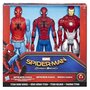 HASBRO Pack de 3 figurines Marvel Titan - 30 cm - Spiderman Homecoming