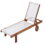 Habitat et Jardin Bain de soleil en bois exotique  Saïgon  - Maple - Ecru