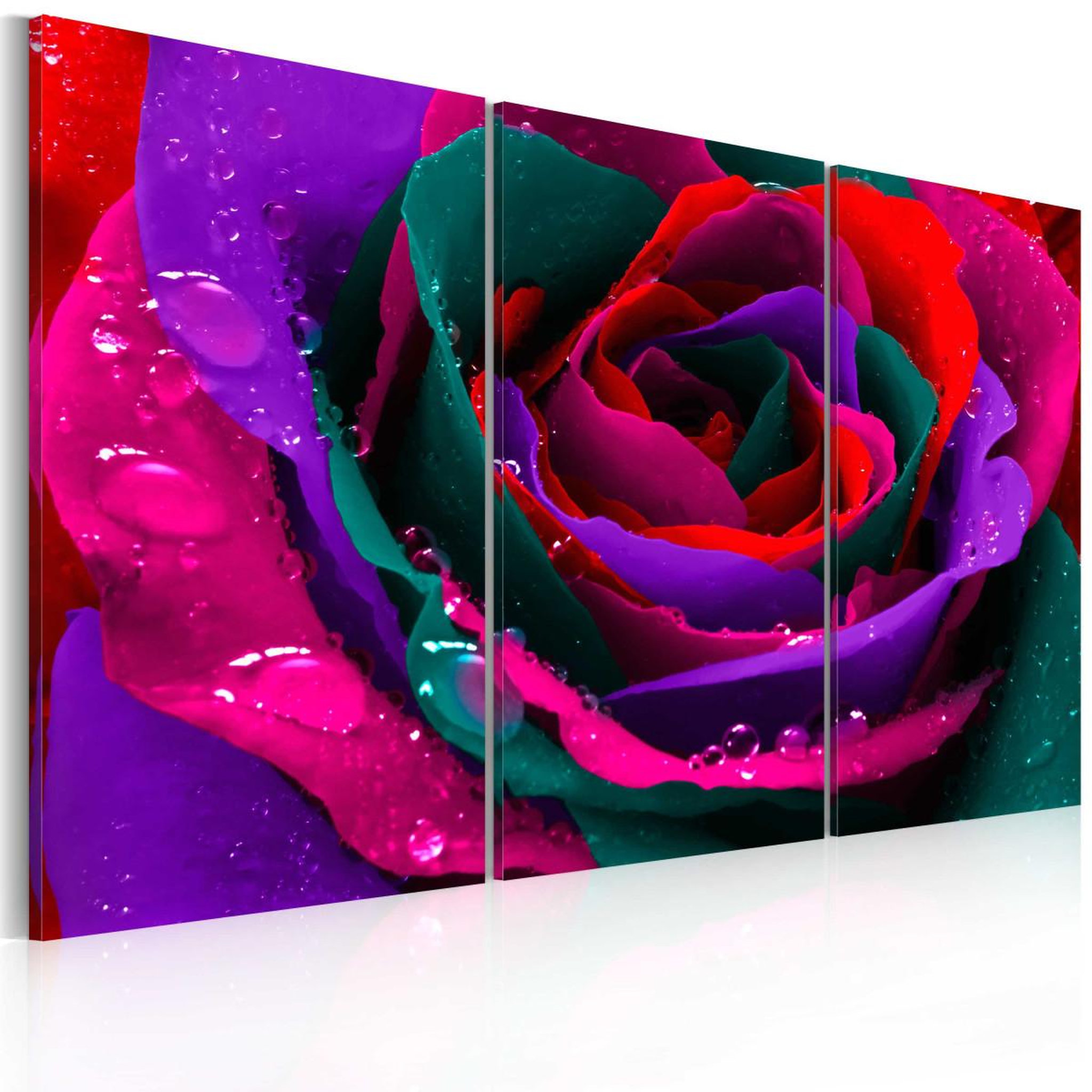 Voir la diapositive 1 : Paris Prix Tableau imprimé  rose irisée