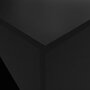 VIDAXL Table de bar avec armoire Noir 115 x 59 x 200 cm