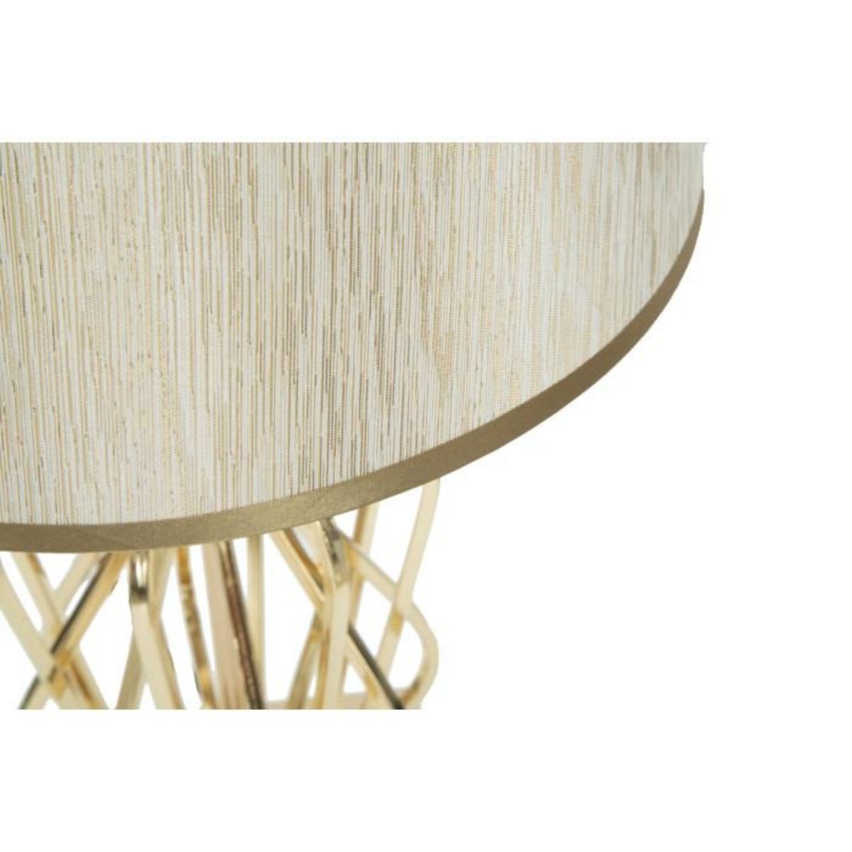 Paris Prix Lampe à Poser Design  Glam X  52cm Or & Crème