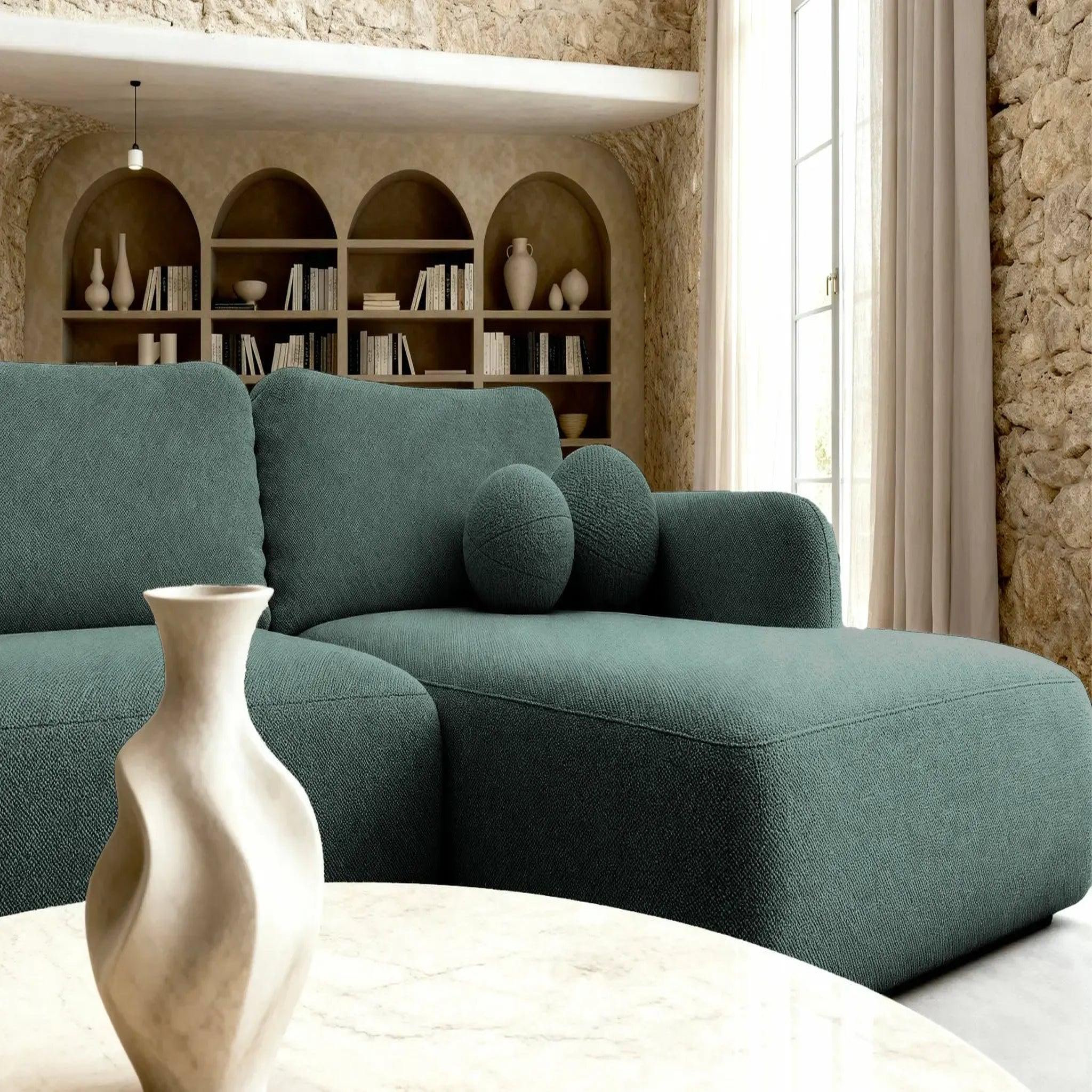 Voir la diapositive 4 : CASANOVA PARIS Gigi - canapé d'angle convertible tissu bouclette