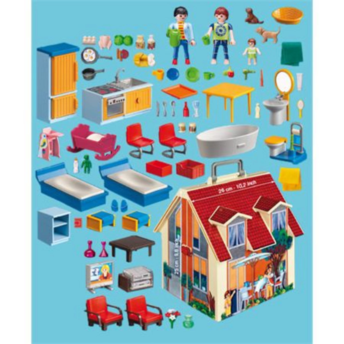 PLAYMOBIL 5167 - Dollhouse - Maison transportable