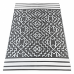 ID MARKET Tapis extérieur ZIA gris et blanc 160 x 240 CM