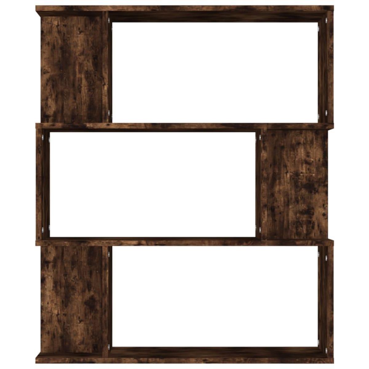 VIDAXL Bibliotheque/Cloison Chene fume 80x24x96 cm Bois d'ingenierie