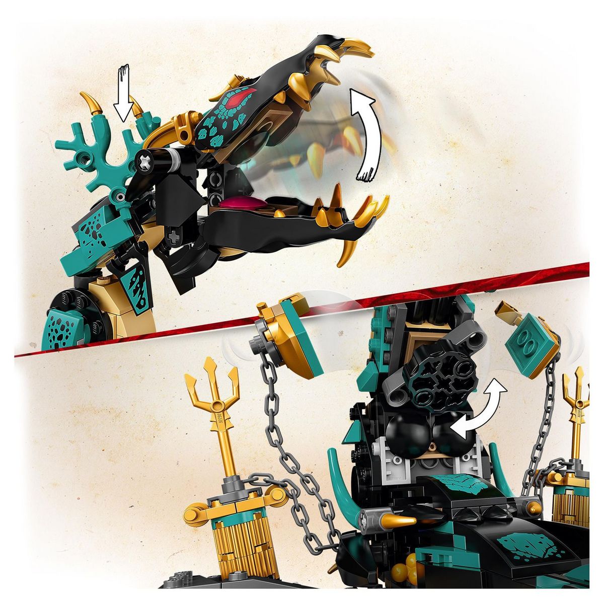 LEGO NINJAGO 71755 - Le temple de la Mer sans fin dès 9 ans