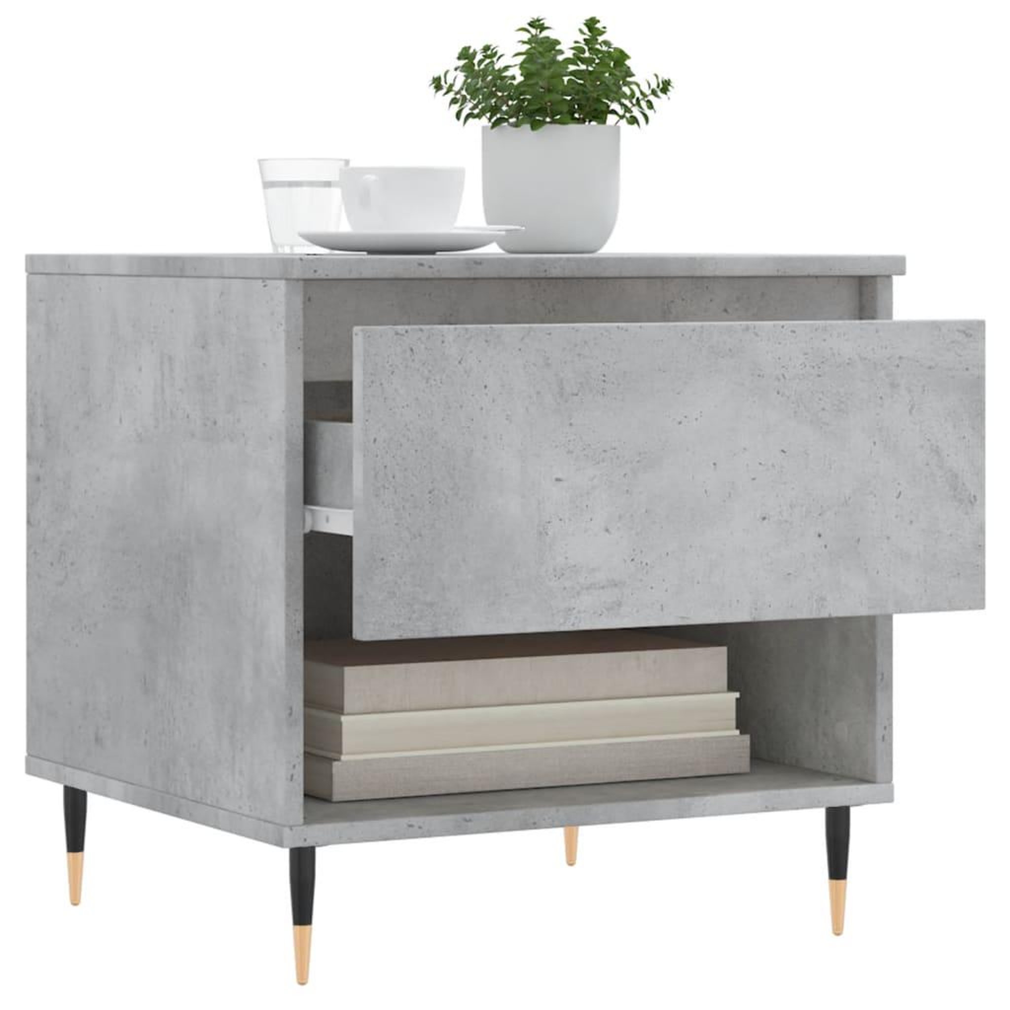 Voir la diapositive 4 : VIDAXL Tables basses 2 pcs gris beton 50x46x50 cm bois d'ingenierie