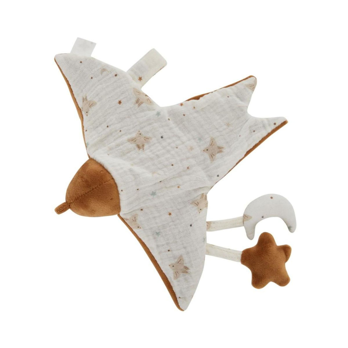COMBELLE Doudou Hirondelle beige marron