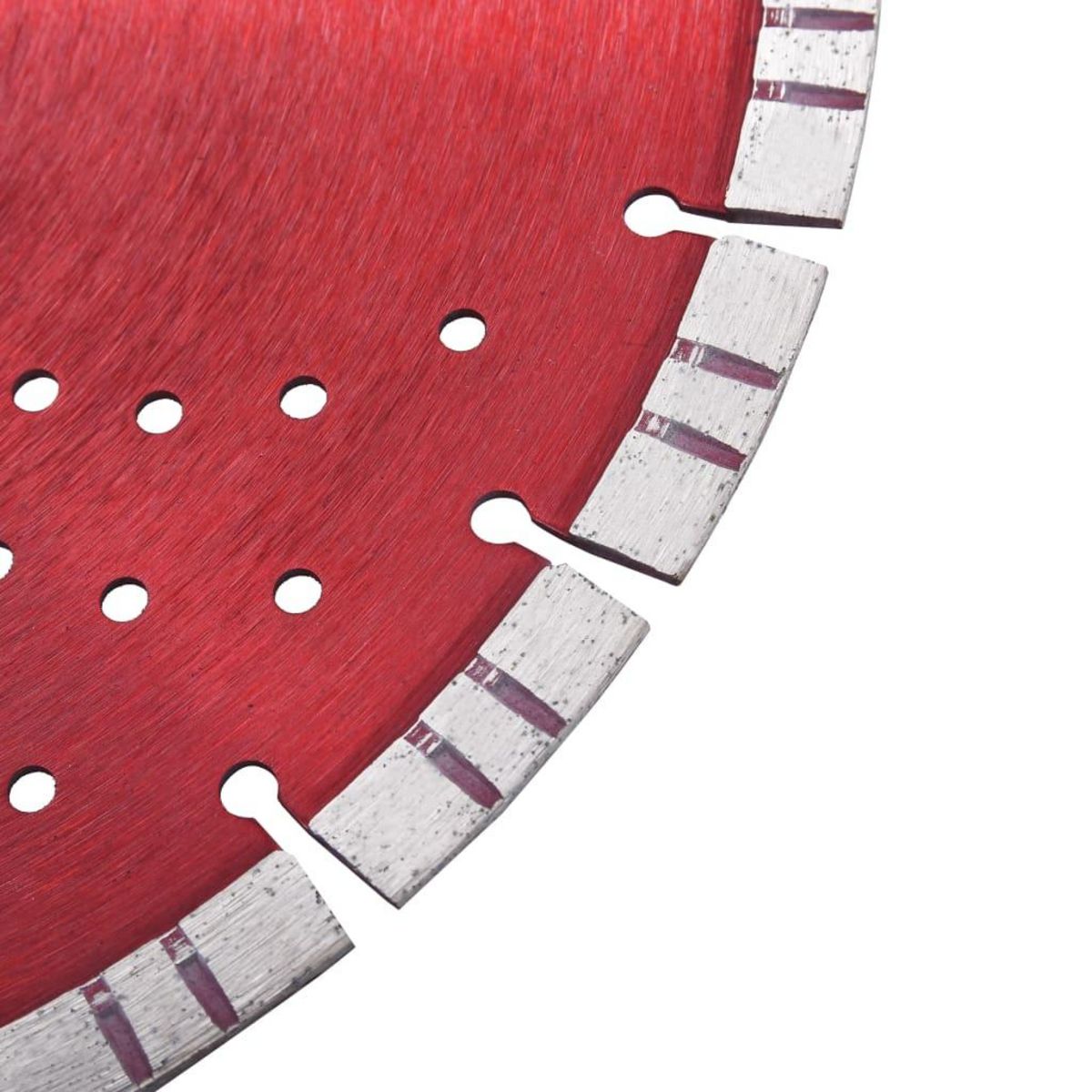 VIDAXL Disque de coupe diamante avec turbo et trous Acier 300 mm