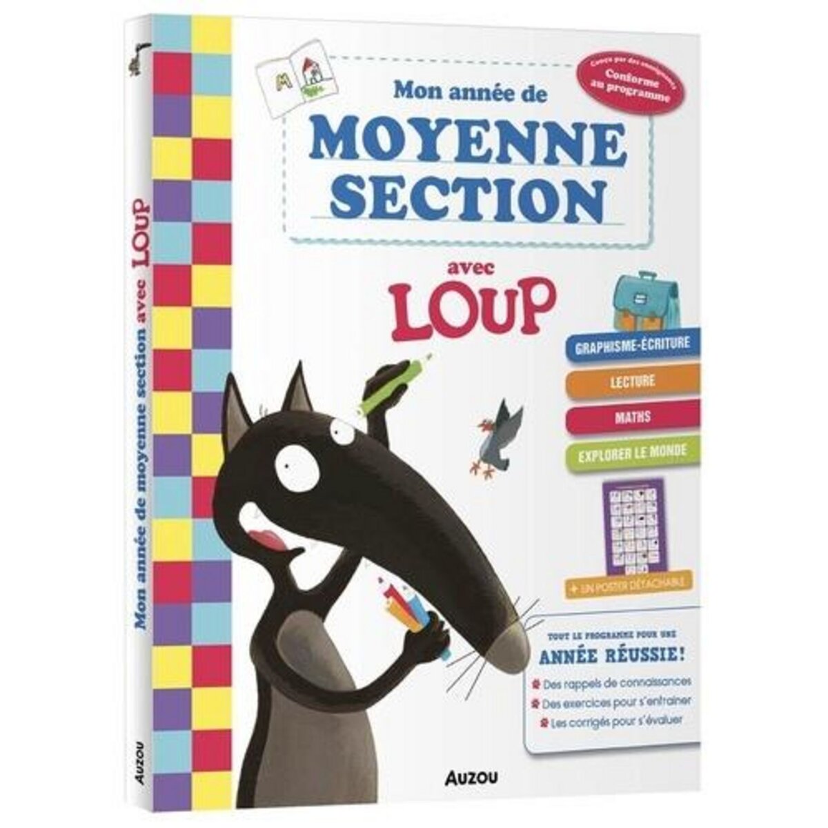 MON ANNEE DE MOYENNE SECTION AVEC LOUP. AVEC 1 POSTER DETACHABLE, Lallemand Orianne