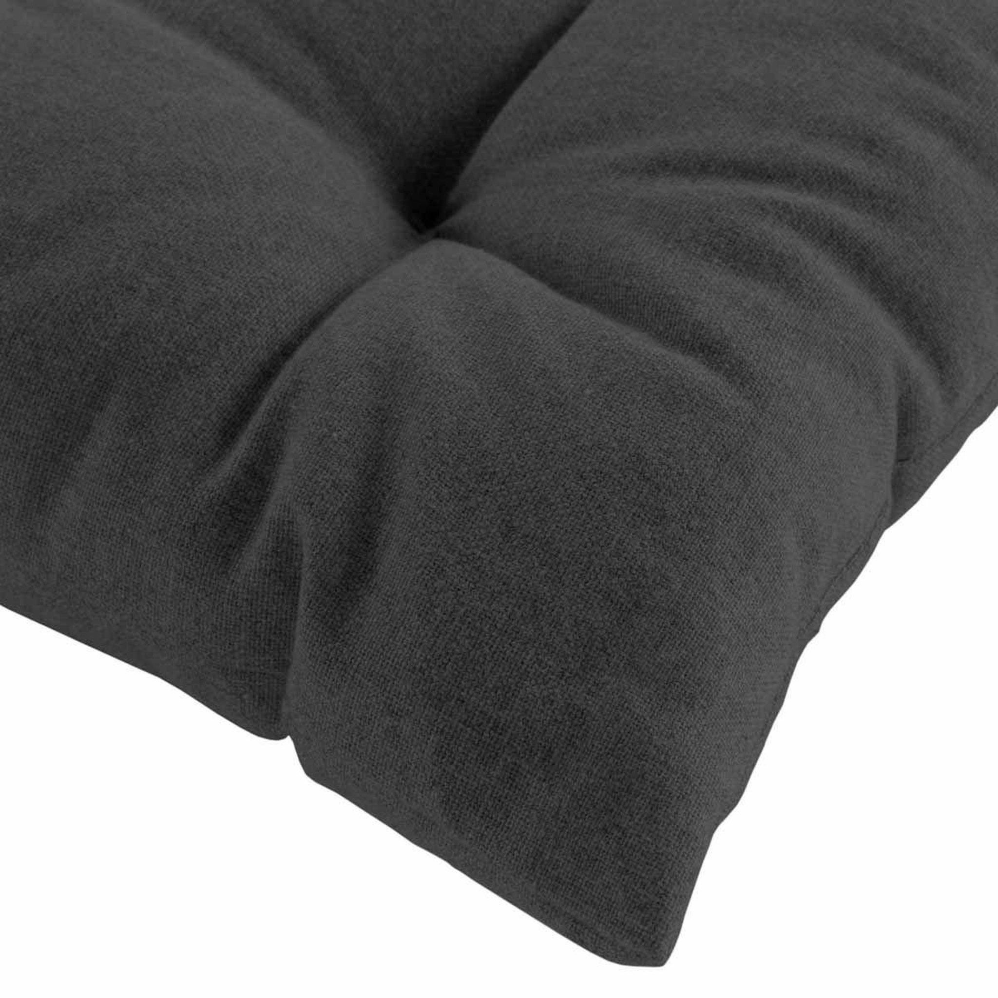 Voir la diapositive 3 : Douceur d'Intérieur Coussin de chaise  mistral  40x40cm anthracite