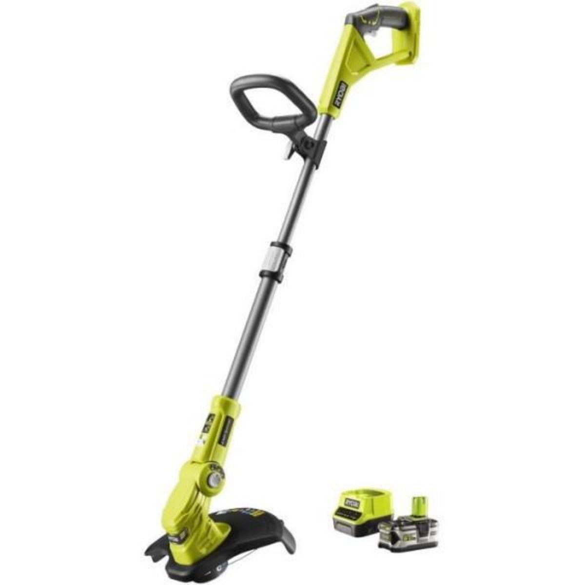 Ryobi RYOBI - Coupe-bordures 18V - Ø coupe 25-30 cm - Ø fil 1 x 1,6 mm - tube télescopique - batterie 5,0 Ah & chargeur - RLT183250