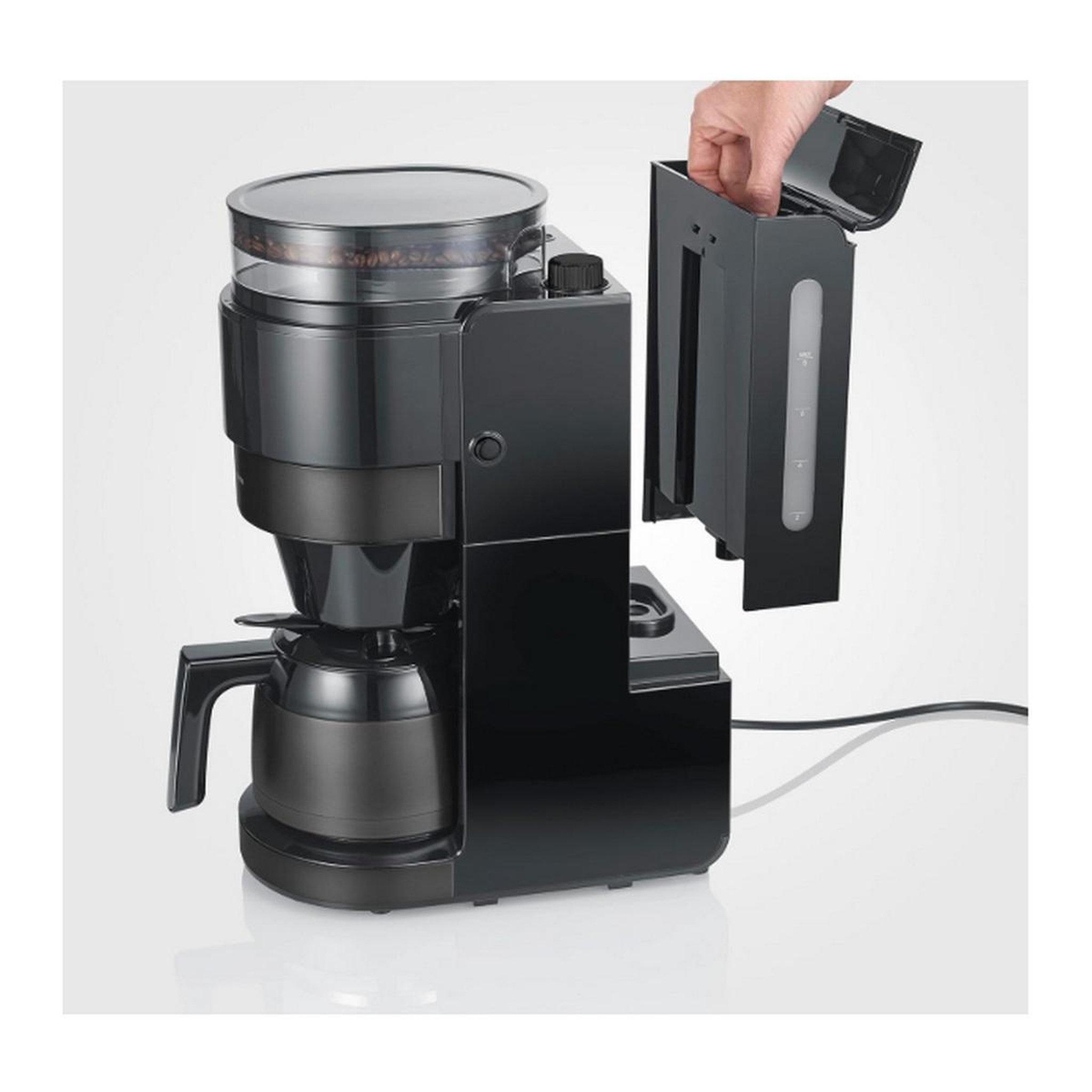 Voir la diapositive 5 : SEVERIN Cafetière filtre isotherme 8 tasses 900w noir - 4831