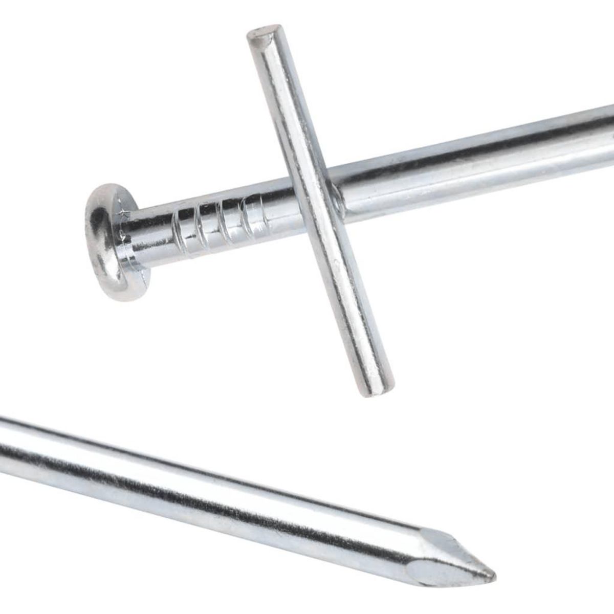 VIDAXL Piquets de tente 24 pcs 29,5 cm Ø6 mm acier galvanise