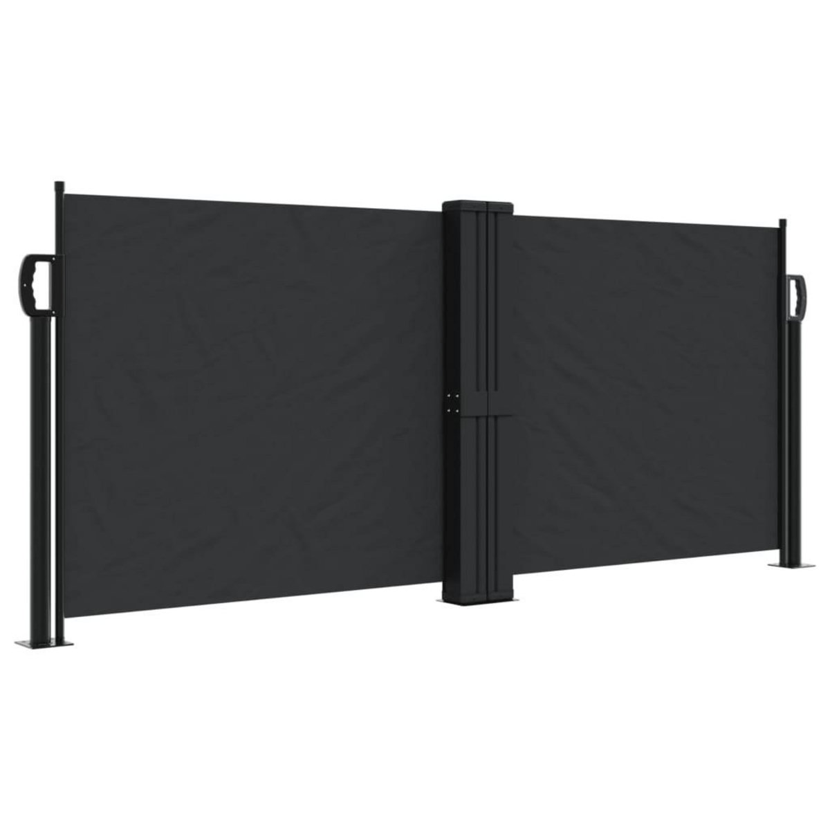 VIDAXL Auvent lateral retractable noir 100x1000 cm