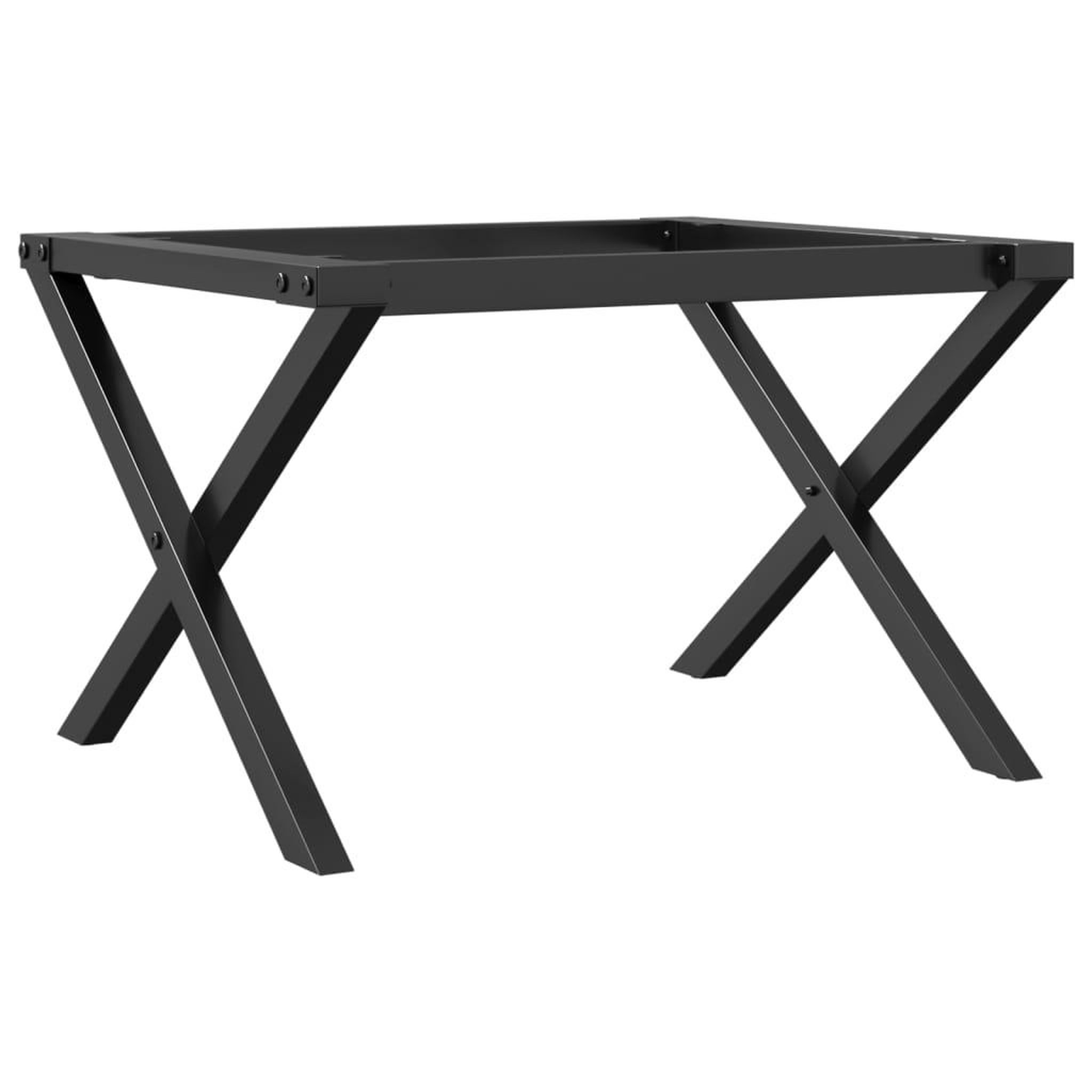 Voir la diapositive 2 : VIDAXL Pieds de table basse cadre en X 60x40x38 cm acier