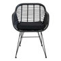 Voir la diapositive 6 : HOUSE NORDIC 2 fauteuils de jardin noirs TRIESTE