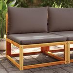 VIDAXL Canape de jardin sans accoudoirs coussins bois massif d'acacia