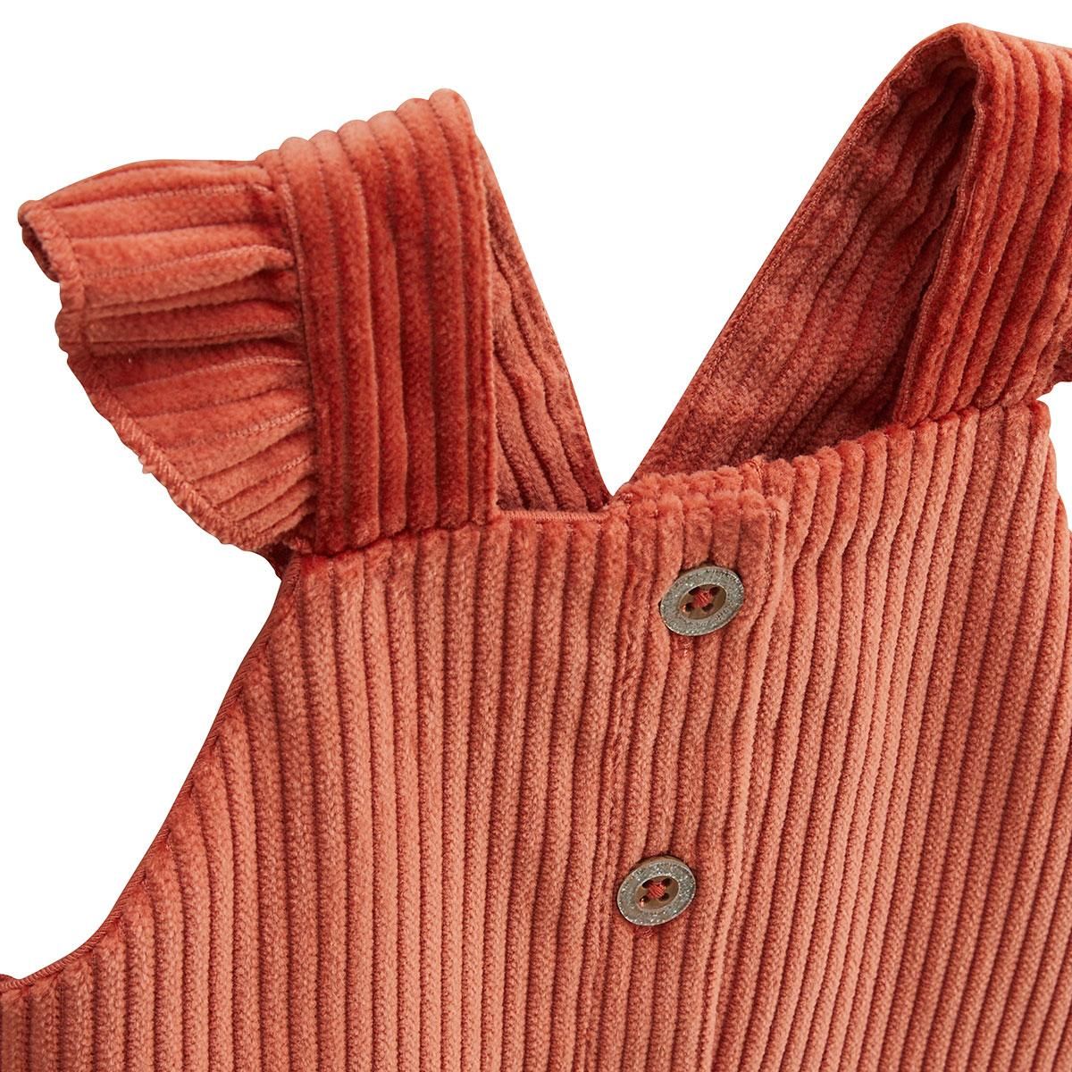 Petit Béguin Robe enfant en velours côtelé Manouk