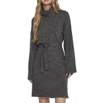 Vila Robe Pull e Femme Vila Rollneck. Coloris disponibles : Gris
