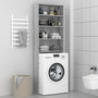 Voir la diapositive 1 : VIDAXL Meuble pour machine a laver Sonoma gris 64x24x190 cm