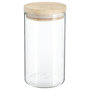 Voir la diapositive 1 : FIVE Bocal en Verre  Pops  1L Transparent & Naturel