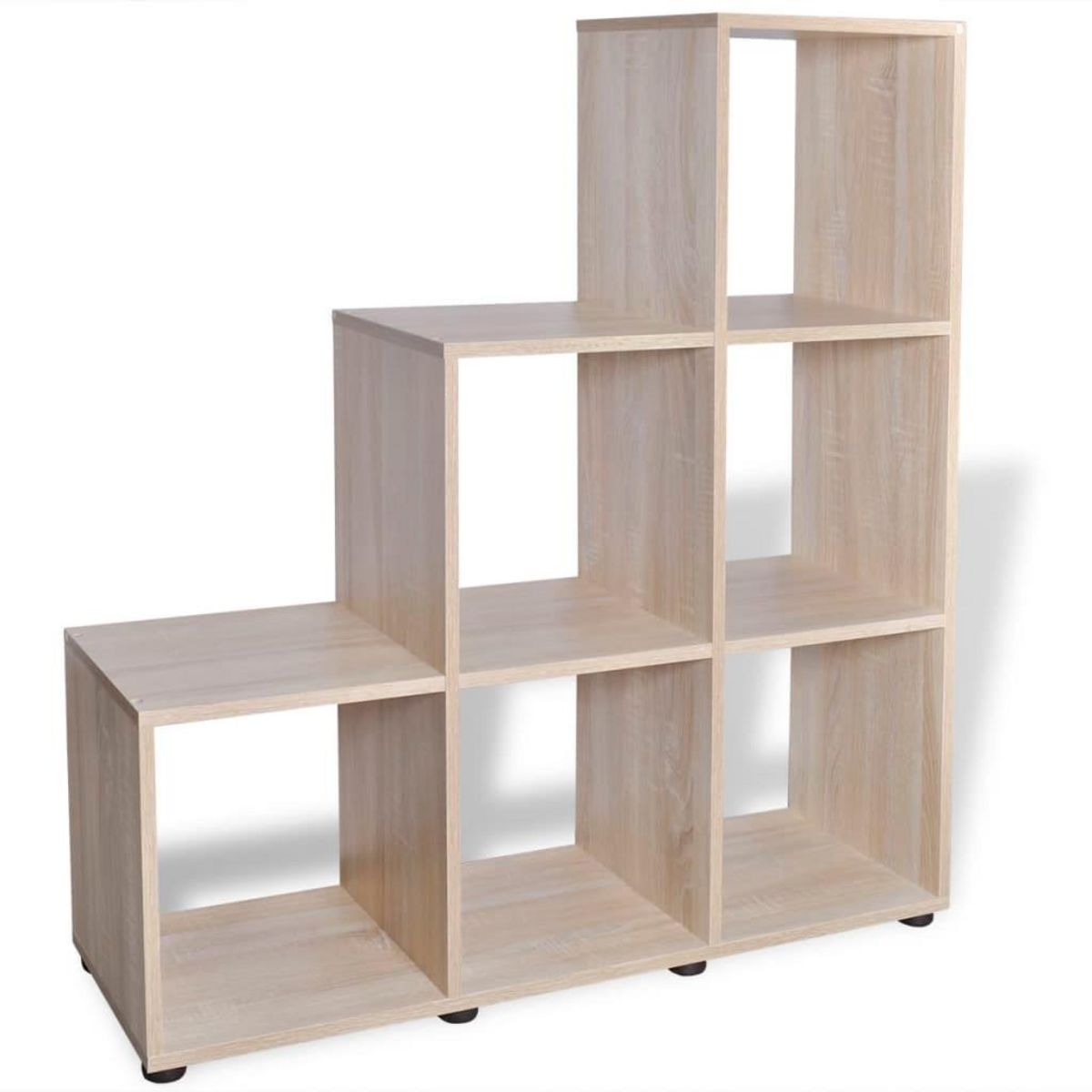 VIDAXL Bibliotheque/etagere 107 cm Couleur de chene