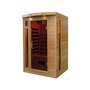 Habitat et Jardin Cabine de sauna à infrarouges - 2 personnes - 120 x 120 x 190 cm - Bois