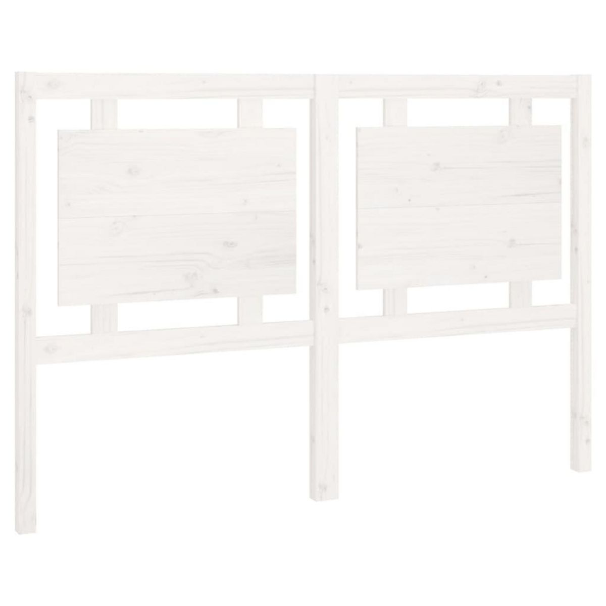 VIDAXL Tete de lit Blanc 145,5x4x100 cm Bois massif de pin